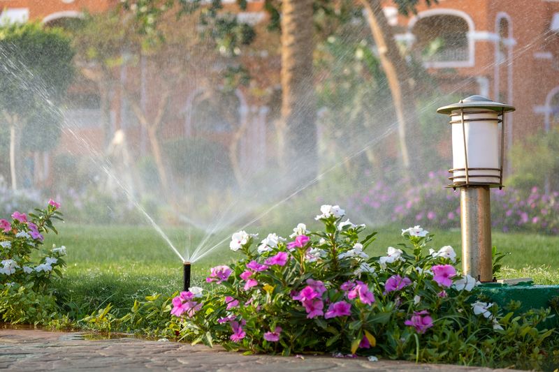 Healthy, well-irrigated Cincinnati landscape at golden hour